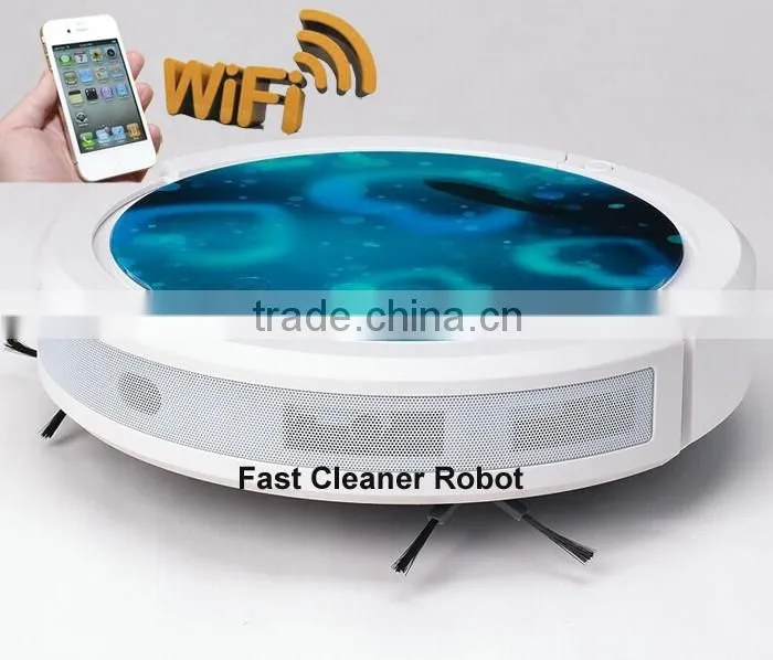 Newest WIFI smartphone App control wet and dry mopping robot tolmuimeja / hoover vacuum cleaner