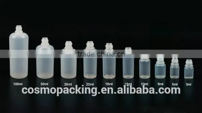 10ml PE plastic e-liquid bottle,e-cig dropper bottle with Childproof cap