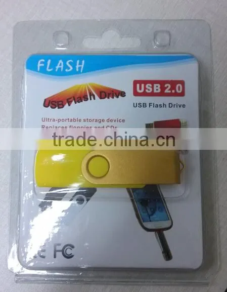 promotional hot bulk mobile phone cellphone otg usb flash drive