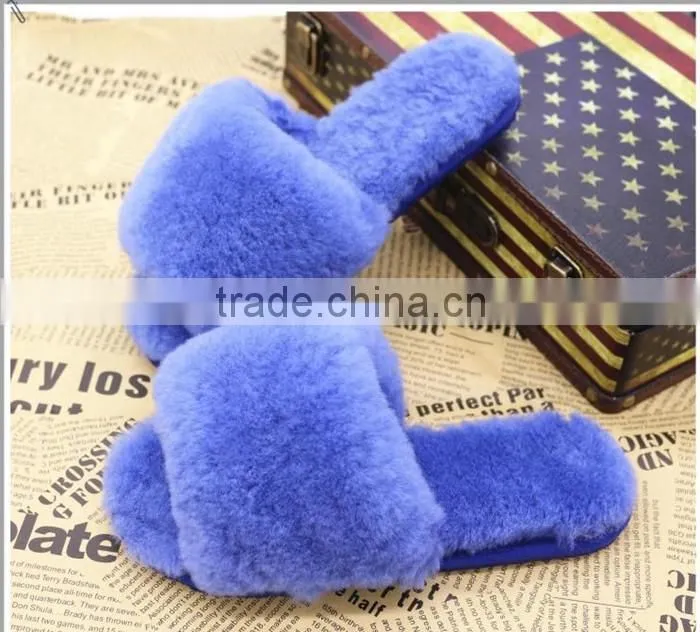 Great promotion Custom washable disposable fur hotel home slipper