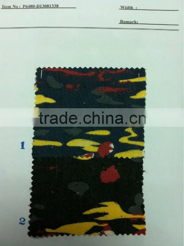 cotton spandex denim printed fabric:P6480-D13081338