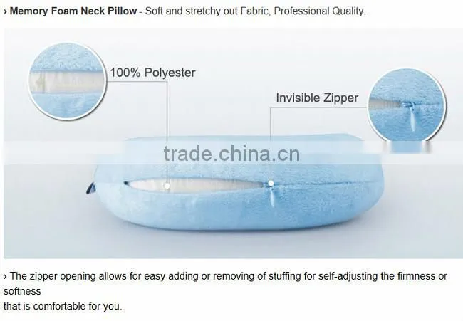 Factory Price Crazing Selling High Quality Guaranteed Popular U Shape Travel Memory Foam Neck Pillow