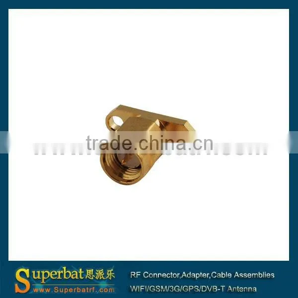 SMA 2 hole panel mount Plug with solder antenna 3g sma