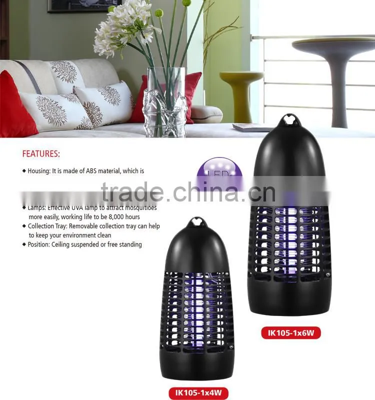 4W 6W UVA insect killer for indoor
