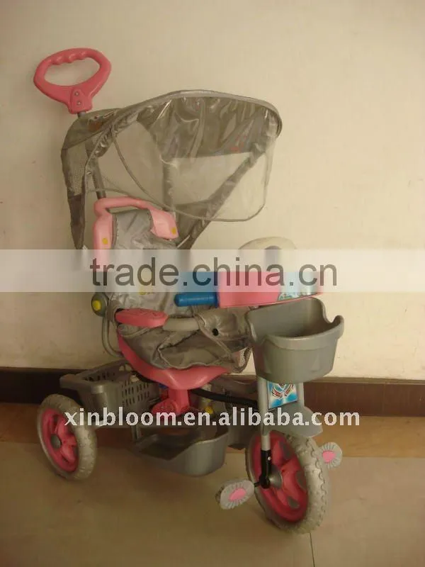 yellow baby tricycle