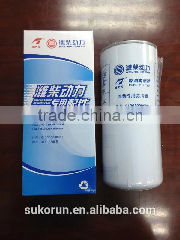 Weichai car oil filter 612630010239