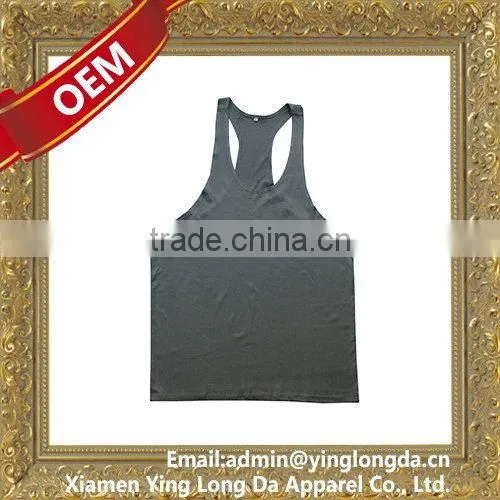 Good quality crazy Selling men's plain white tank tops