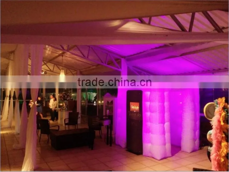 Customized inflatable exhibition booth, shopping mall inflatable foldable photo booth for sale