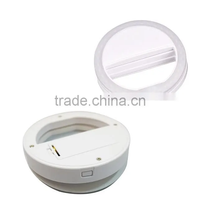 Latest design portable clip on LED selfie lights case universal for selfie