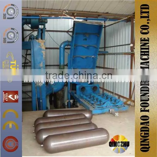 Cylinder Shot Blasting Machine / Gas Bottle Shot Blaster
