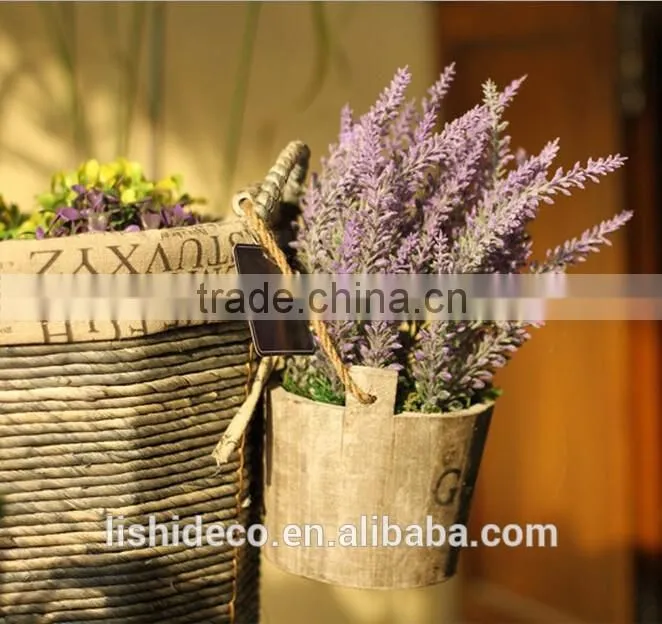 Wholesale Wooden Cask Hanging Plant Bonsai Decorative Bonsai Plant Sale