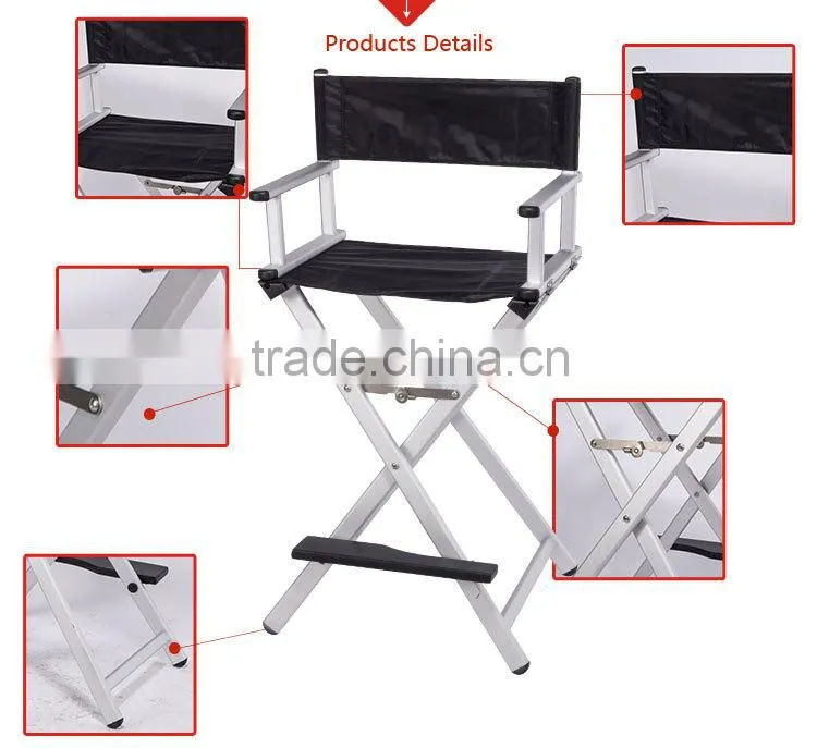 Aluminum Luxury Hairdressing Portable Artist Professional Makeup Chair