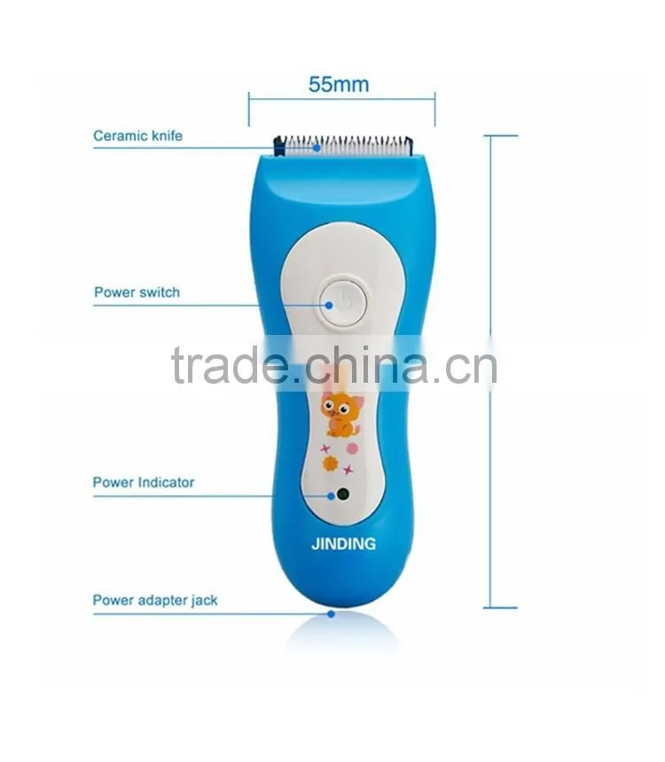 JINDING Electric Baby Kids Hair Clipper Ceramic Blade Rechargeable Shaver Trimmer Children Hair Cutting Machine