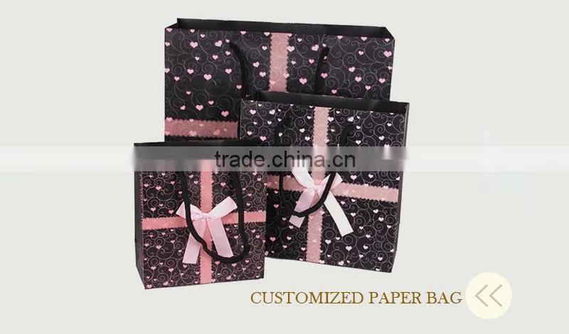 Fancy design luxury custom made paper gift bag