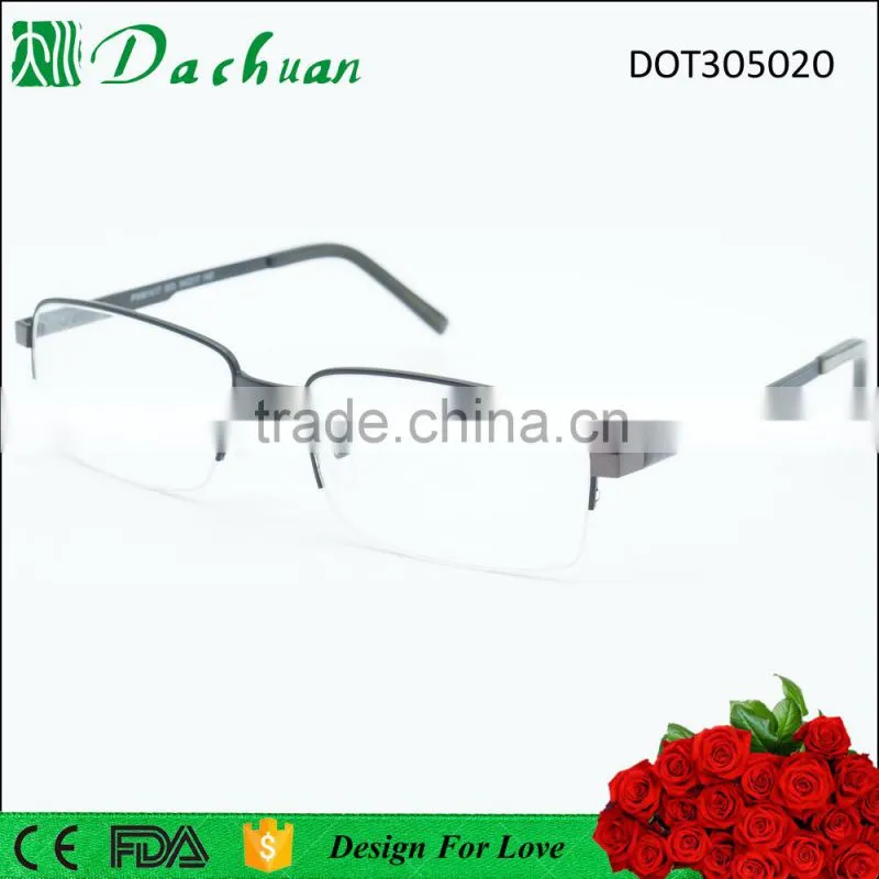 Italy design optics high quality half frame man titanium eyewear frames