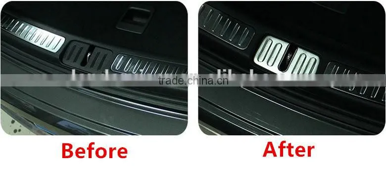 Macan rear boot sticker with stainless steel