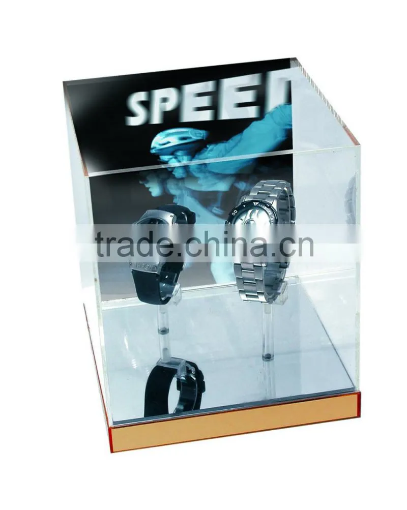 acrylic watch display case plastic fabrication display stand