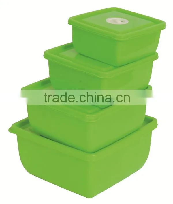 4 PCS High Quality Plastic Microwave Food Storage Container