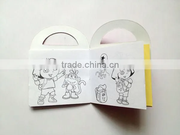 cheap mini coloring book with sticker