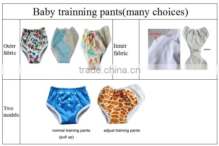 2015 new design pocket training pants ,training diaper
