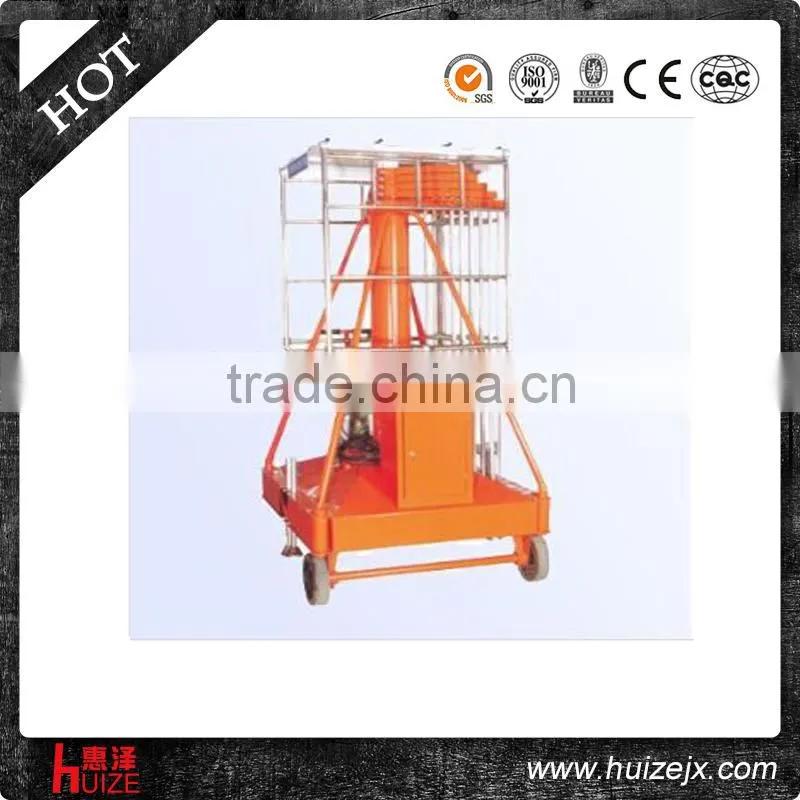 300kg 6m hand operation electric hydraulic vertical platform lift