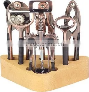 Good quality whosale stainless steel bottle opener set