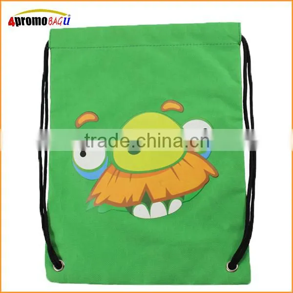 Cartoon shaped wholesale plain drawstring bag