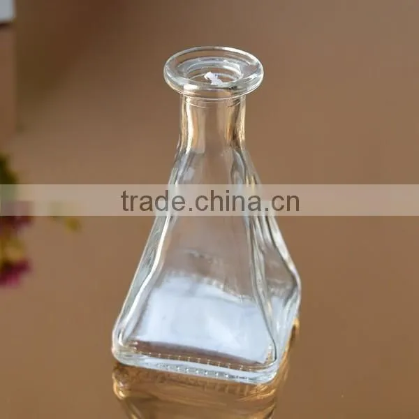 Christmas tree shaped glass perfume bottle