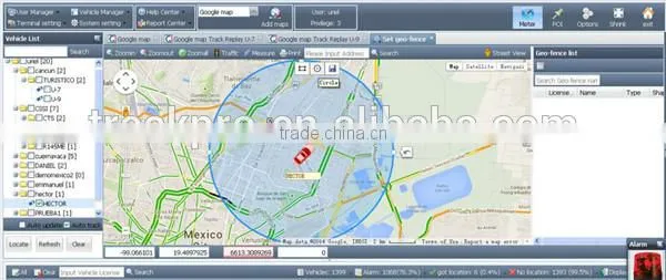 GPS vehicle tracker software supporting Meitrack, COBAN/tracking platform