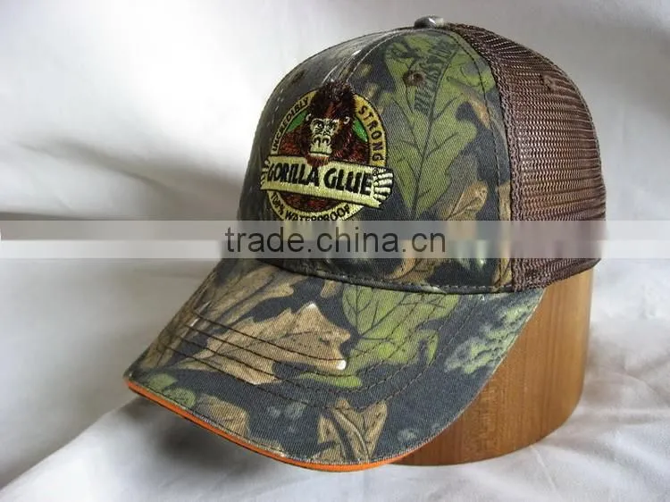 Stylish custom camo trucker cap