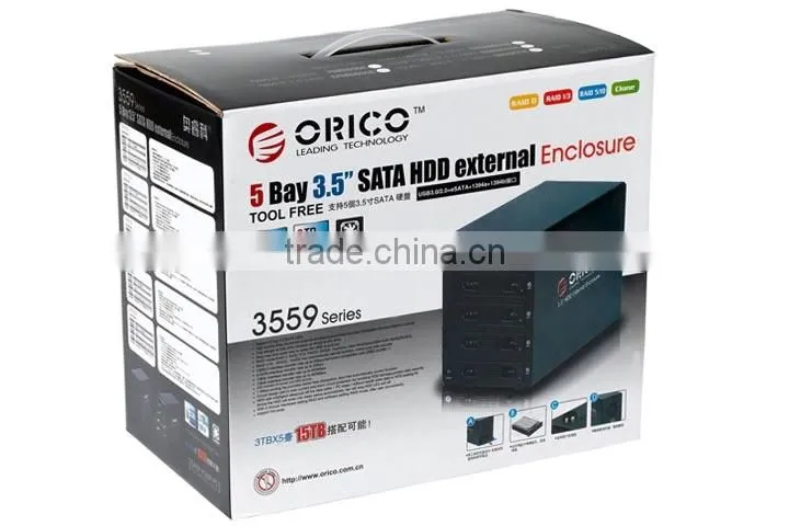 5 bay 3.5'' HDD Enclosure, 5 Bay 3.5 External Usb 3.0 Hdd Enclosure High Quality External 3.0 3.5 external Enclosure