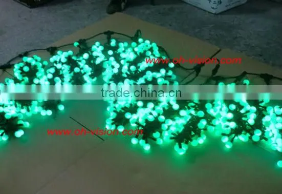 waterproof color change led string lights with strawberry cover