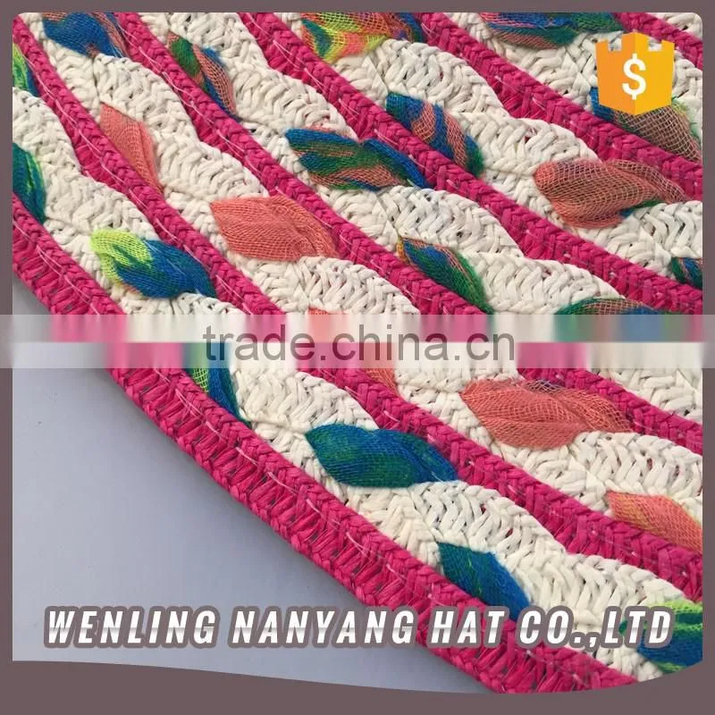 Elegant Women Beach Paper Hats High Quality Sombrero Taizhou Factory