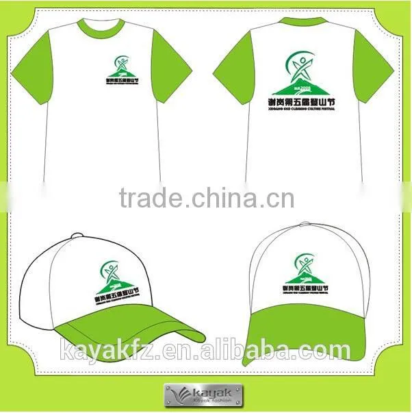 Custom promotional t shirt and caps with your slogan