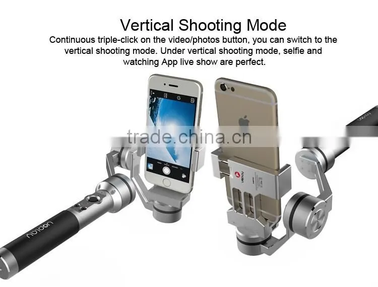 3-axis brushless handheld gimbal for lphone and go pro