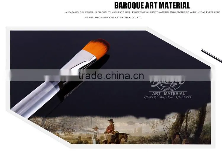 High Quality 6Pcs Watercolor Gouache Painting Brushes For Kid Acrylic Handle Nylon Hair Artist Paint Acrylic Brushes For Drawing