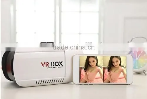 2016 Hot sell VR BOX Version VR Virtual Reality 3D Glasses + Bluetooth Wireless Remote Control Gamepad for Smart Phone