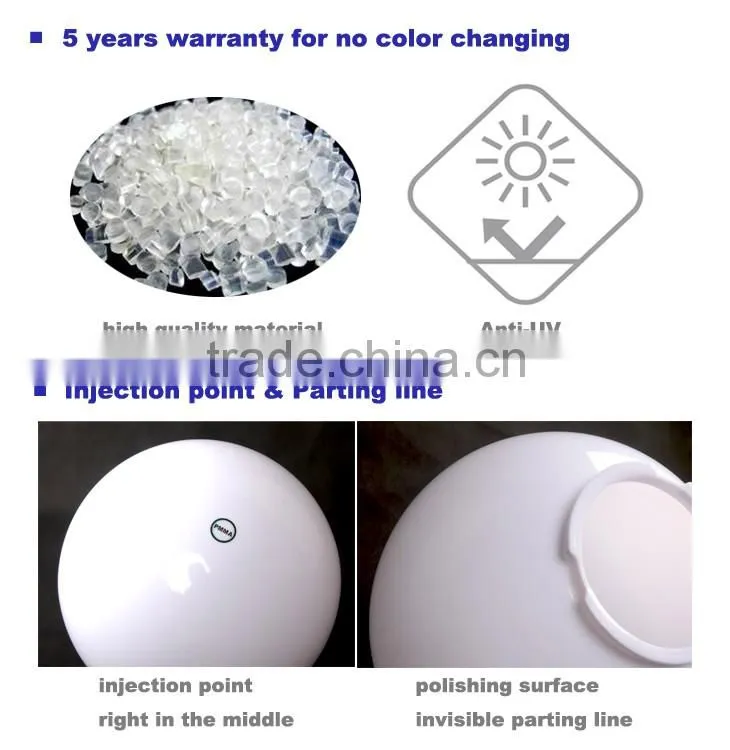 zhongshan supplier acid-resistant acrylic outdoor plastic lawn light fixture