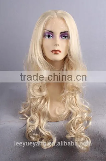 High quality 100% synthetic blonde lace front wigs