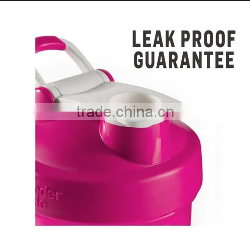 Classic Loop Top Shaker Bottle, Clear Black, 500ml