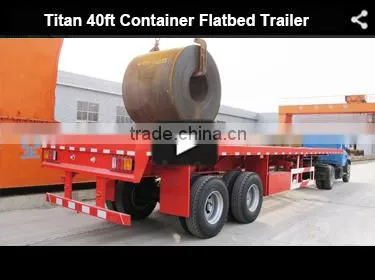 extendable trailer , tri-axle 45ft 40ft flatbed extendable semi trailer