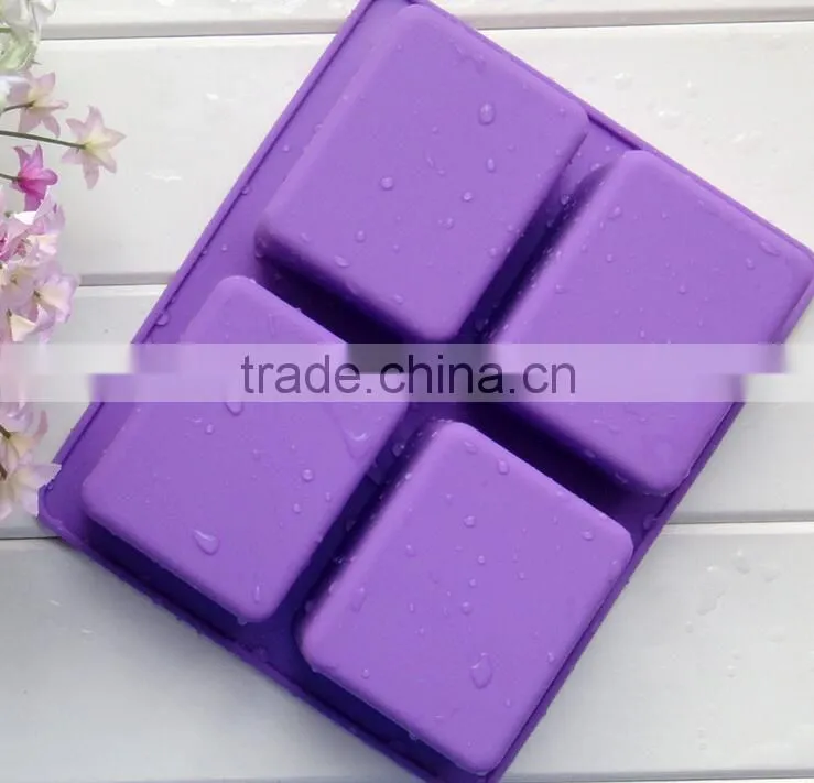 Handmade Silicone square soap mold high temperature resistant silicone soap molds