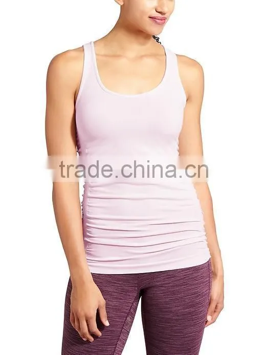 Custom seamleass comfortable pure fitnss tank tops women