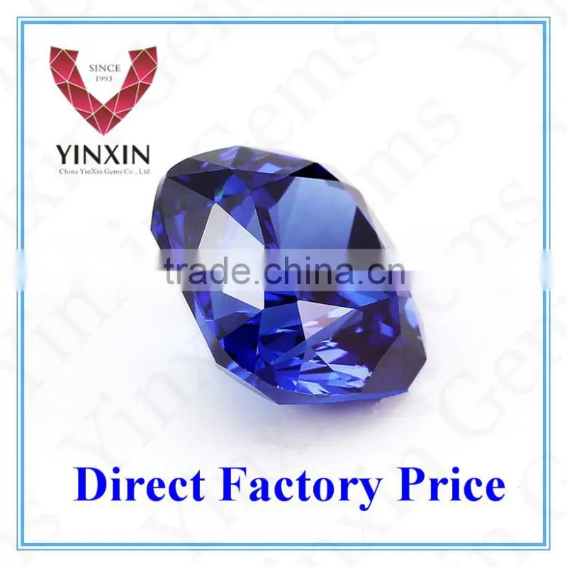 Factory Direct Sale small losse cushion cut blue sapphire price
