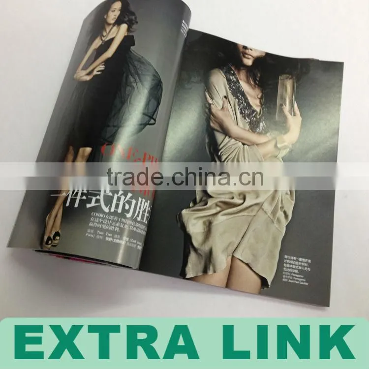 Professional Gloss Paper Ladies' High Heel Shoe Magazine Printing