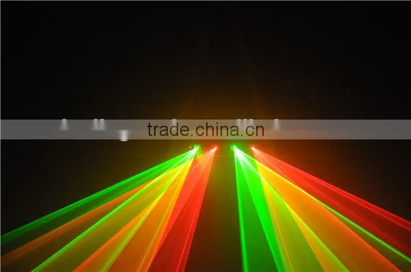 Four Lens 2xRed and 2xGreen stage laser lighting