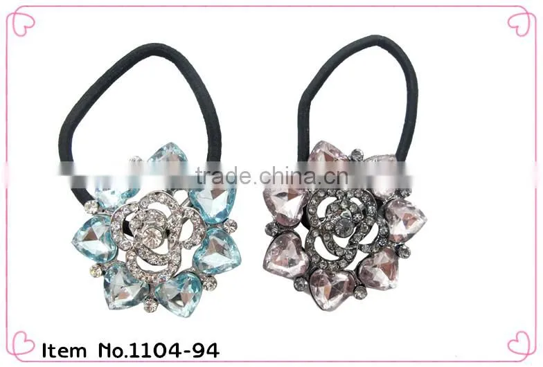 girls elastic hairband elastic hair band with pearls