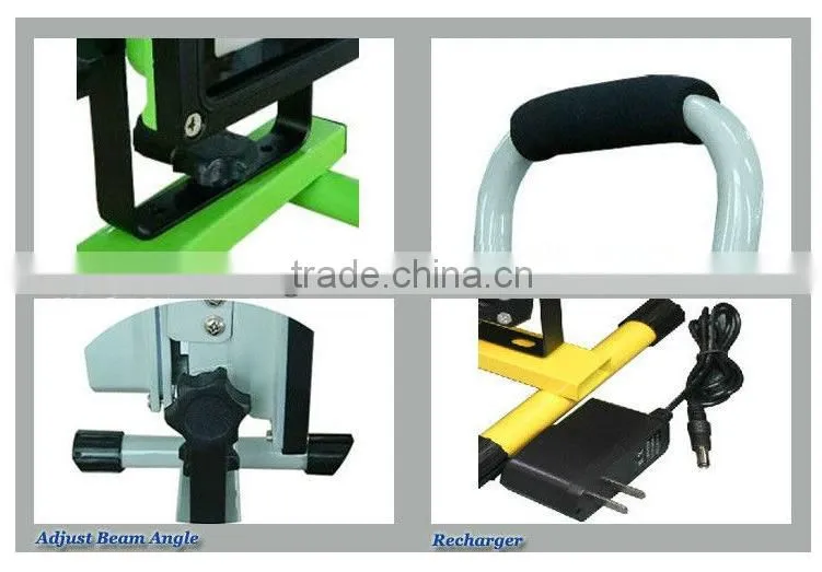 rechargeable led flood light,portable 20W portable flood light IP65 Car Charger emergency floodlight