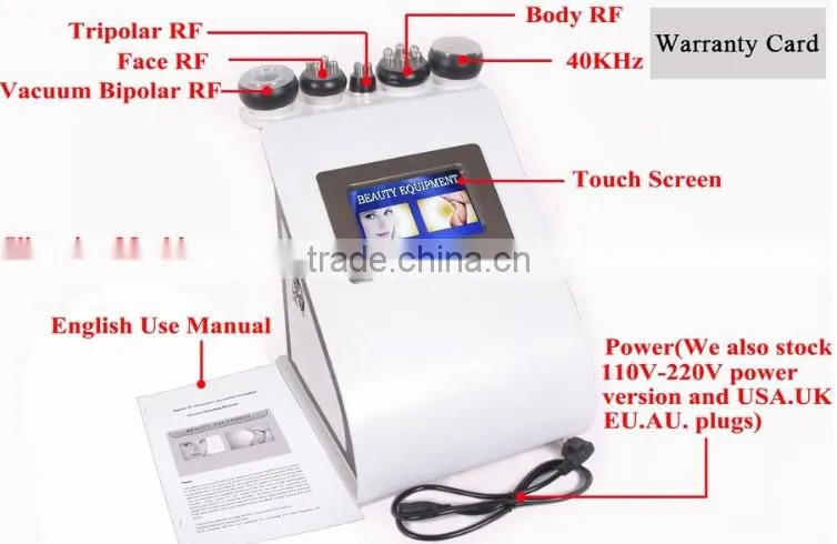 Hot DRX vacuum therapy weight loss ultrasound cavitation rf lifting detox machine for face