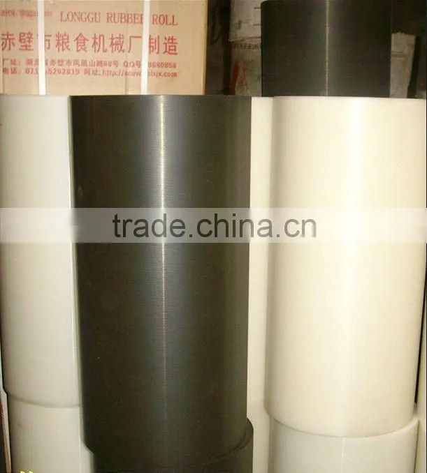 4 inch NBR EPDM rice husk rubber roll.